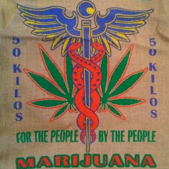 Medical Novelty Burlap Bag - Picture 2 of 3
